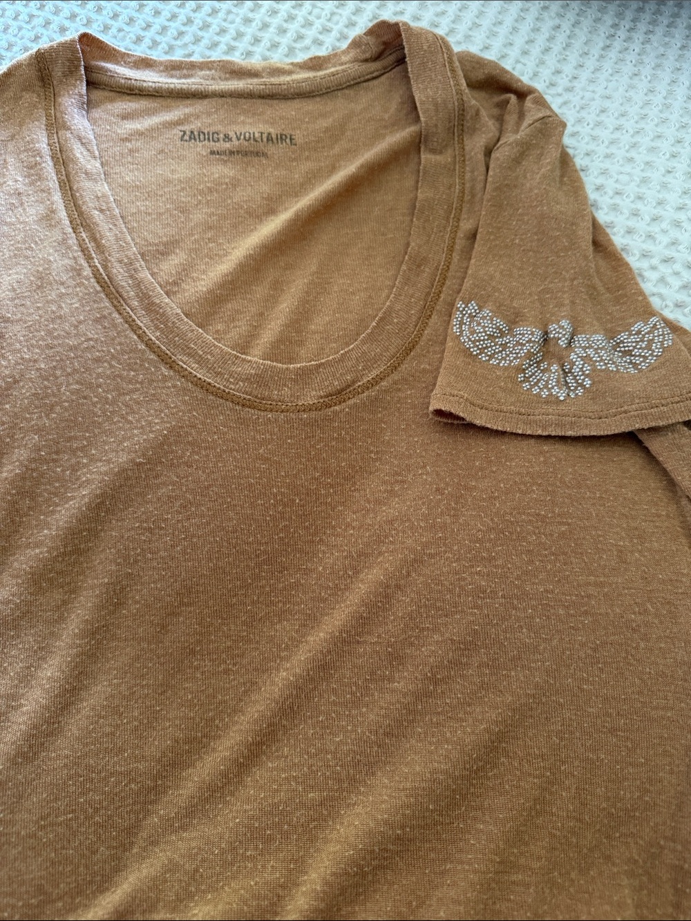 Vintage Zagid & Women's Scoop Neck Tee - Mustard